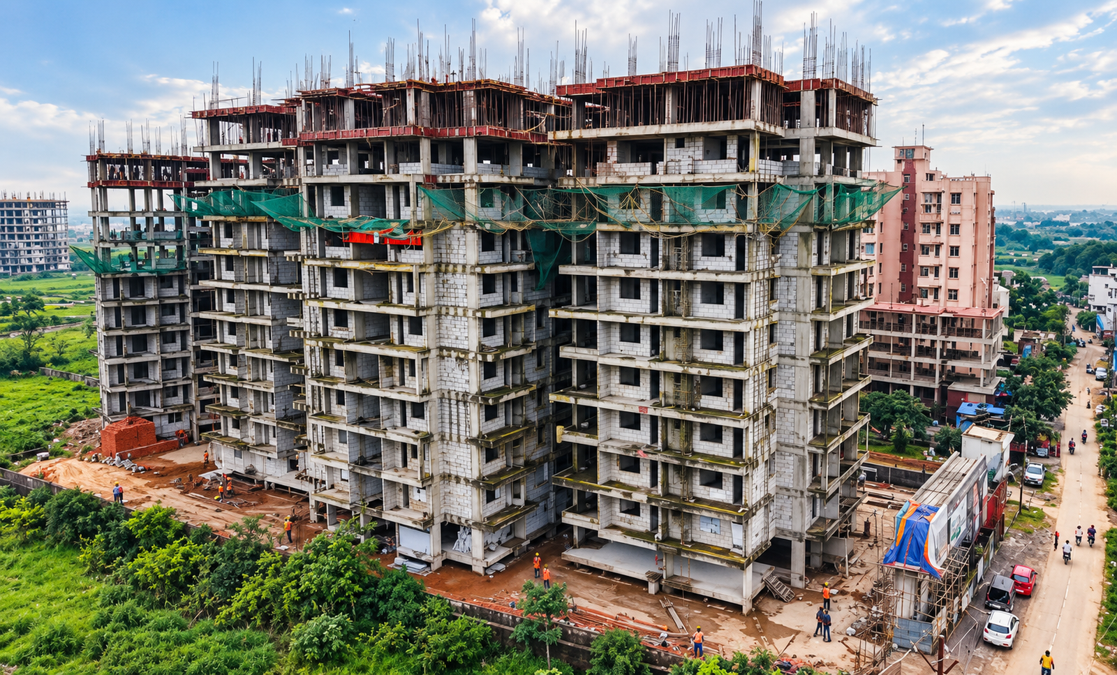 Prahlad Pinnacle structural progress
